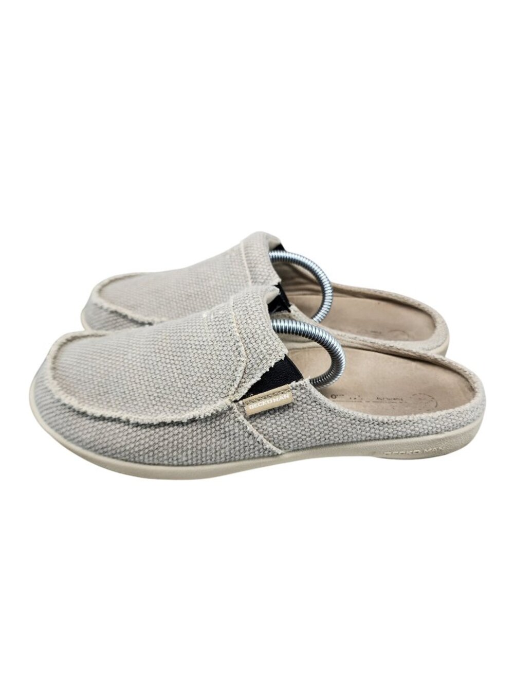 Gecko Man Shoes Mens Size 10 Tan Slip On Slippers *Read*